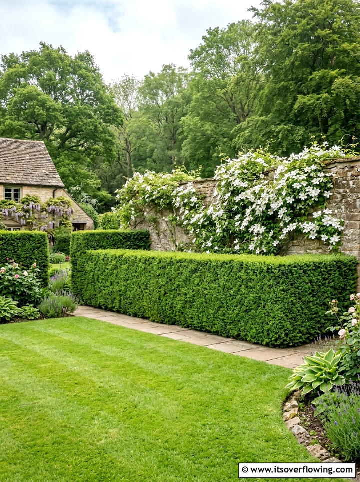 Privacy Hedge Screen - 25 creative garden ideas for spring makeover
