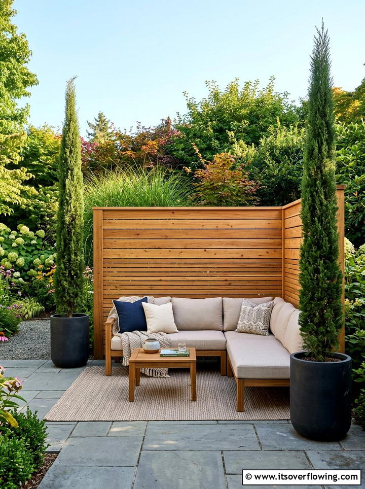 Privacy Screen - 25 garden design ideas with height variation