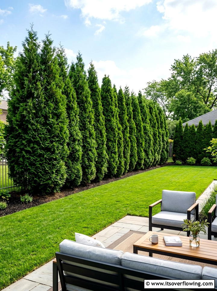 Privacy Screen Evergreens - 25 garden ideas with evergreens