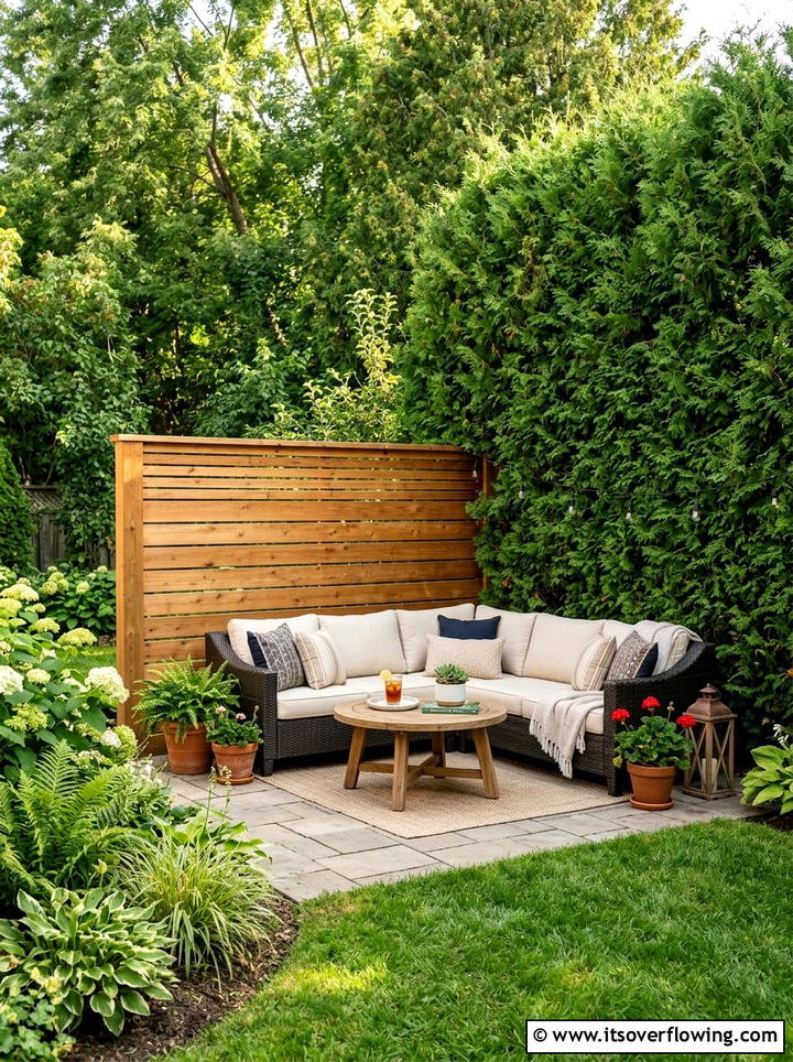 Privacy Screen Fence - 25 backyard ideas for entertaining