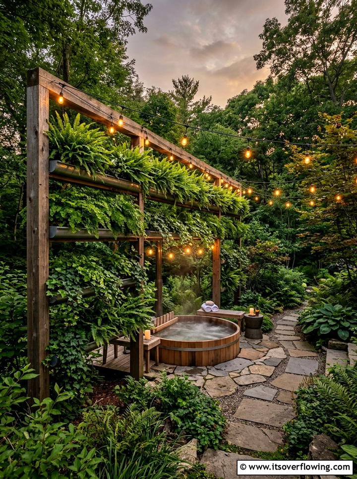 Privacy Screen Gutter Wall - 25 upcycled garden ideas with rain gutters