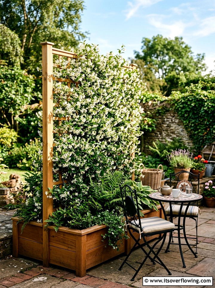 Privacy Screen Planter - 25 creative garden ideas for patios