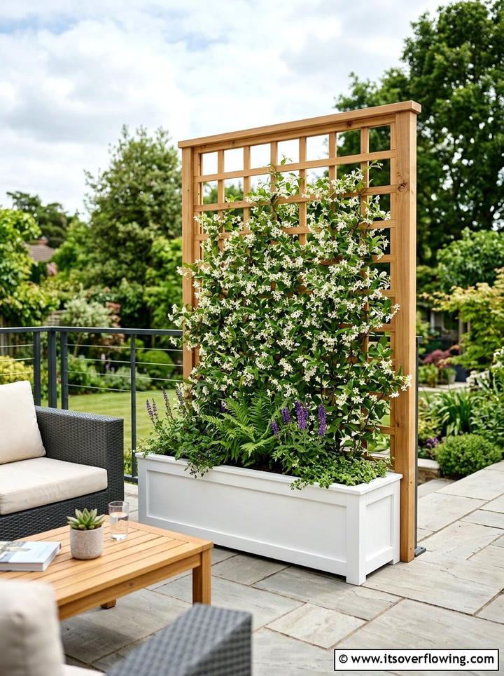 Privacy Screen Planter - 25 garden ideas for tiny patios