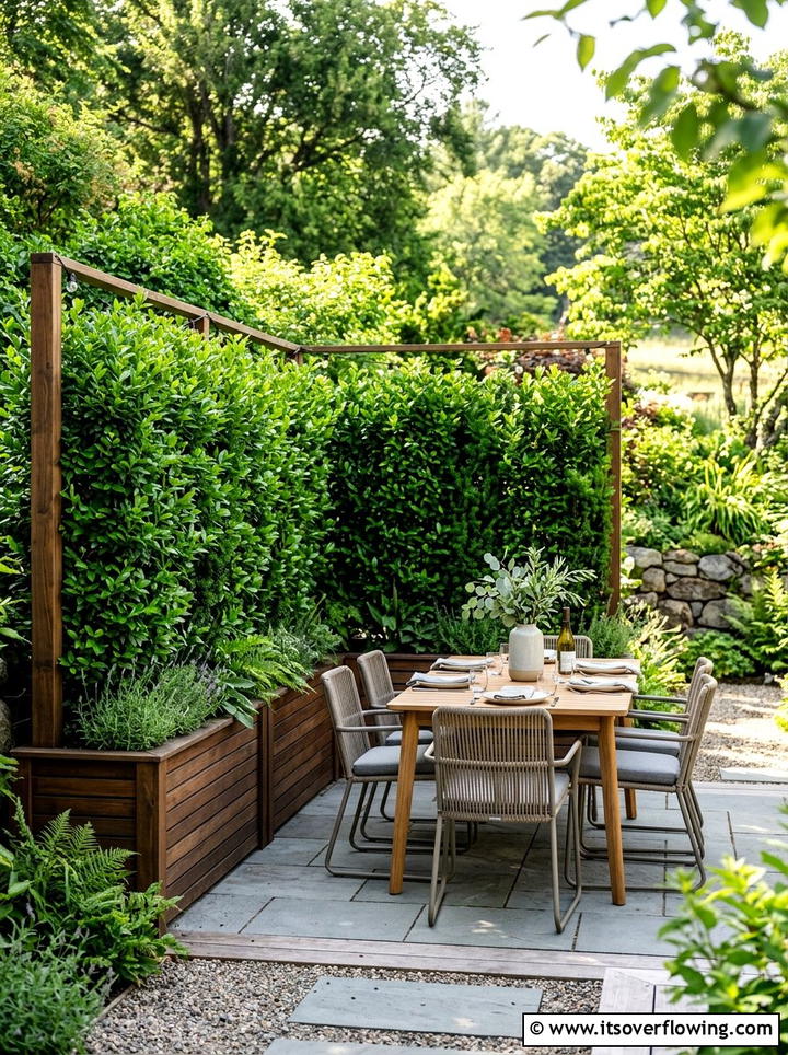 Privacy Screen With Plants - 25 backyard decorating ideas with planters