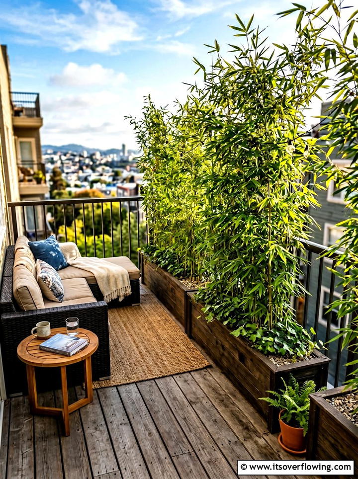 Privacy hedge balcony - 25 creative garden ideas for urban homes