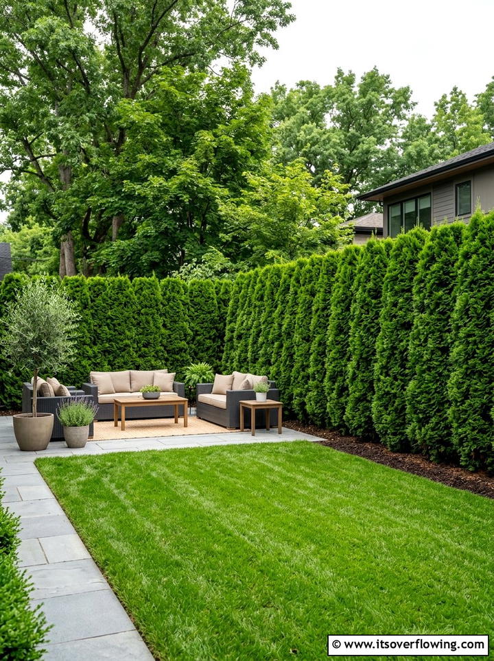 Privacy hedge screen - 25 garden design ideas for small yards
