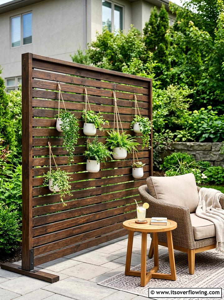 Privacy screen for patio - 25 garden ideas for rental homes