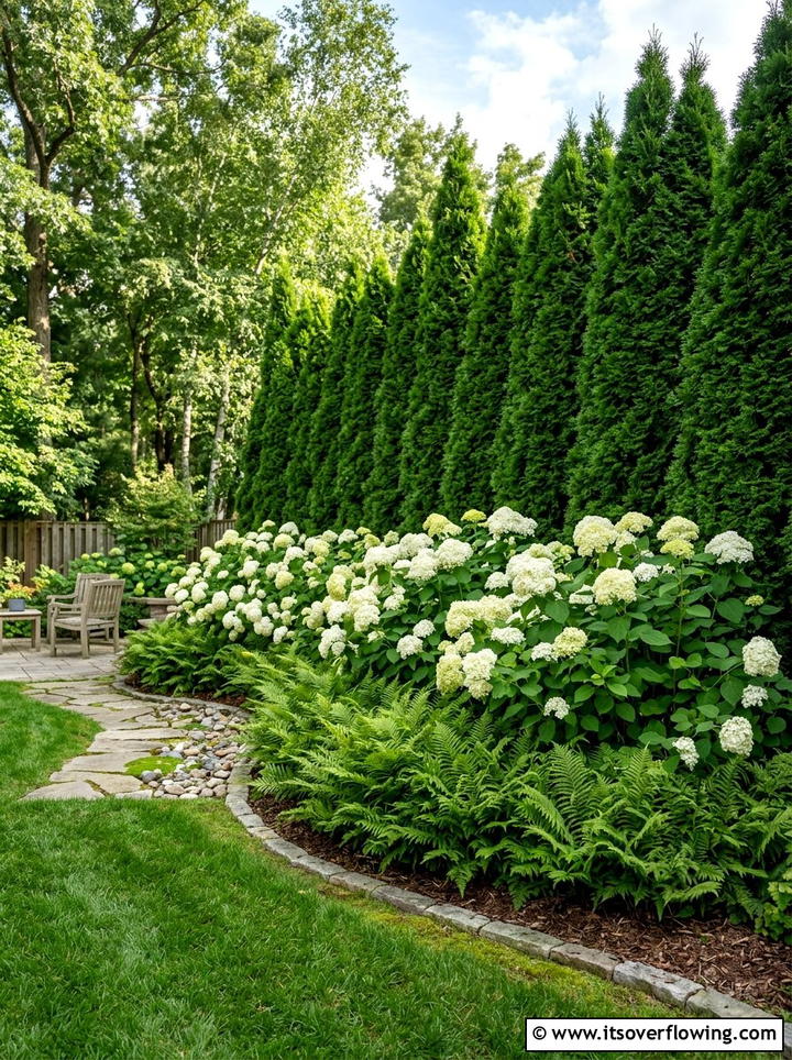Privacy screening with tall plants - 25 garden design ideas with layering