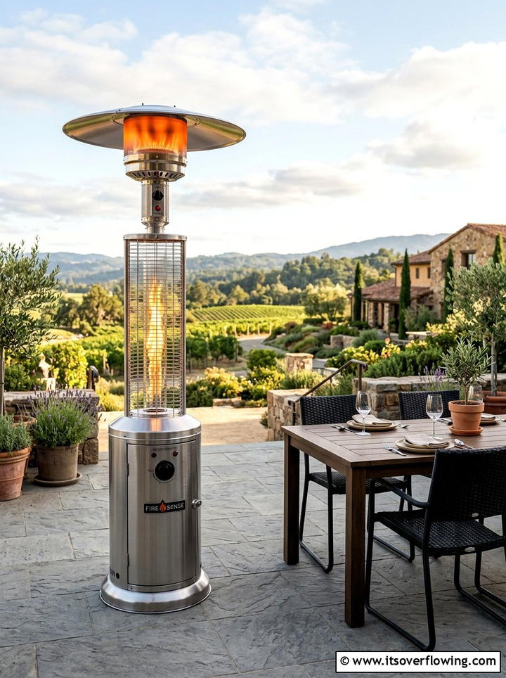 Propane Heater - 25 backyard ideas for winter ambiance