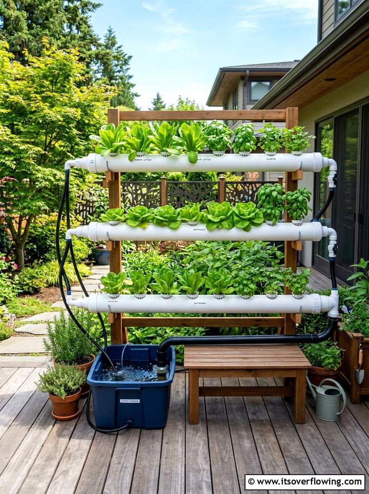 Pvc hydroponic system - 25 upcycled garden ideas with pvc pipes
