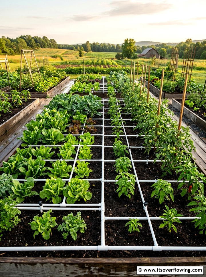 Pvc irrigation system - 25 upcycled garden ideas with pvc pipes