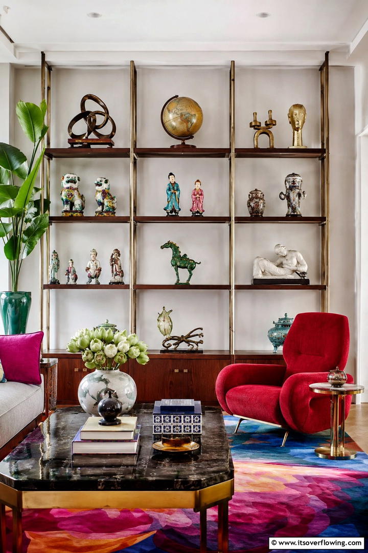 Quirky Decorative Accessories - 25 Eclectic Living Room Ideas for a Unique and Vibrant Space