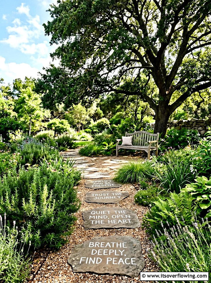 Quote painted garden stones - 25 creative garden ideas with painted stepping stones