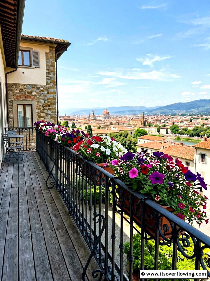 Railing Plant Holder - 25 small garden ideas for apartments