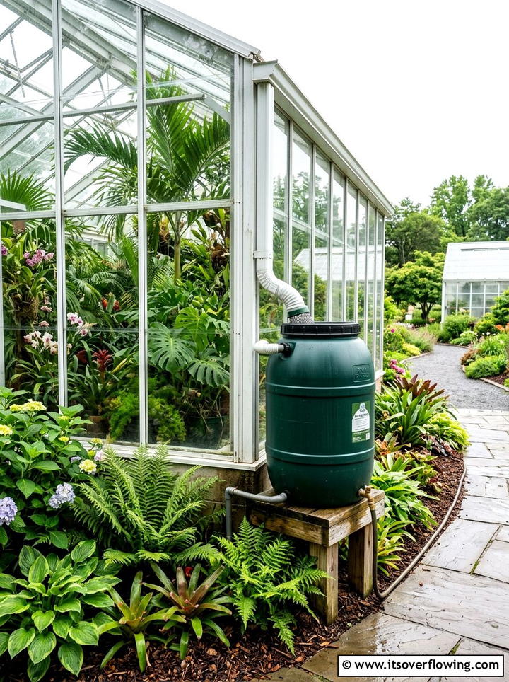 Rain Barrel For Greenhouse Water Collection - 25 backyard ideas with rain barrel setup