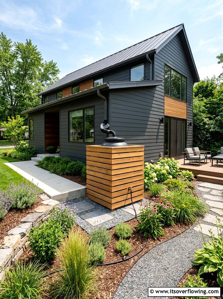 Rain Barrel Irrigation System - 25 upcycled garden ideas with modern style