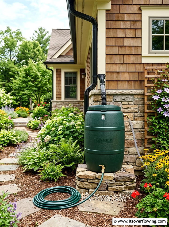 Rain Barrel System - 25 garden ideas diy