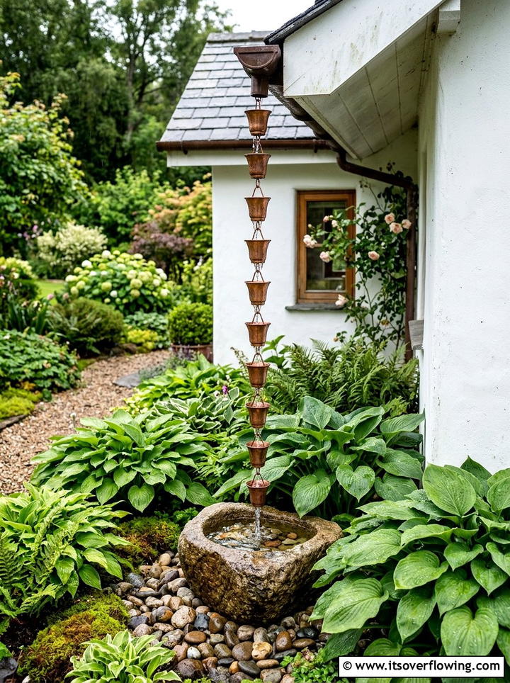 Rain Chain System - 25 front porch ideas for rainy climates