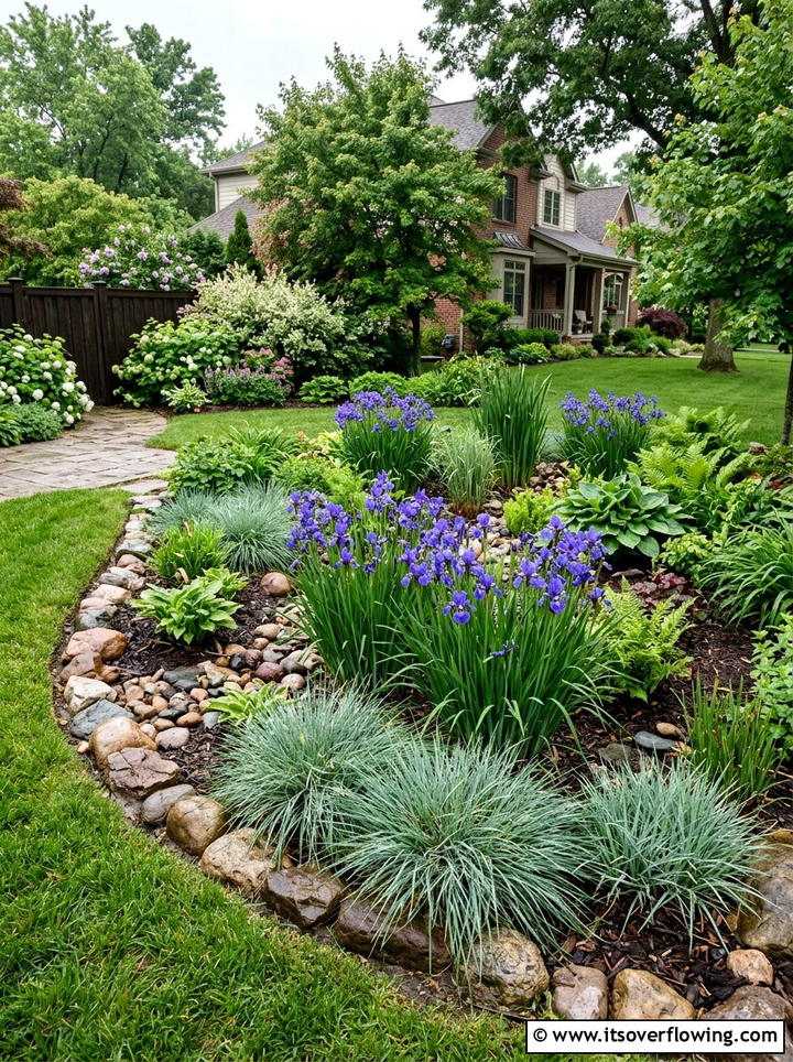 Rain Garden - 25 cheap garden ideas with perennials
