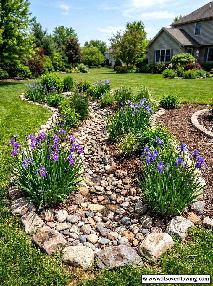 Rain Garden Drainage - 25 creative garden ideas for suburban homes