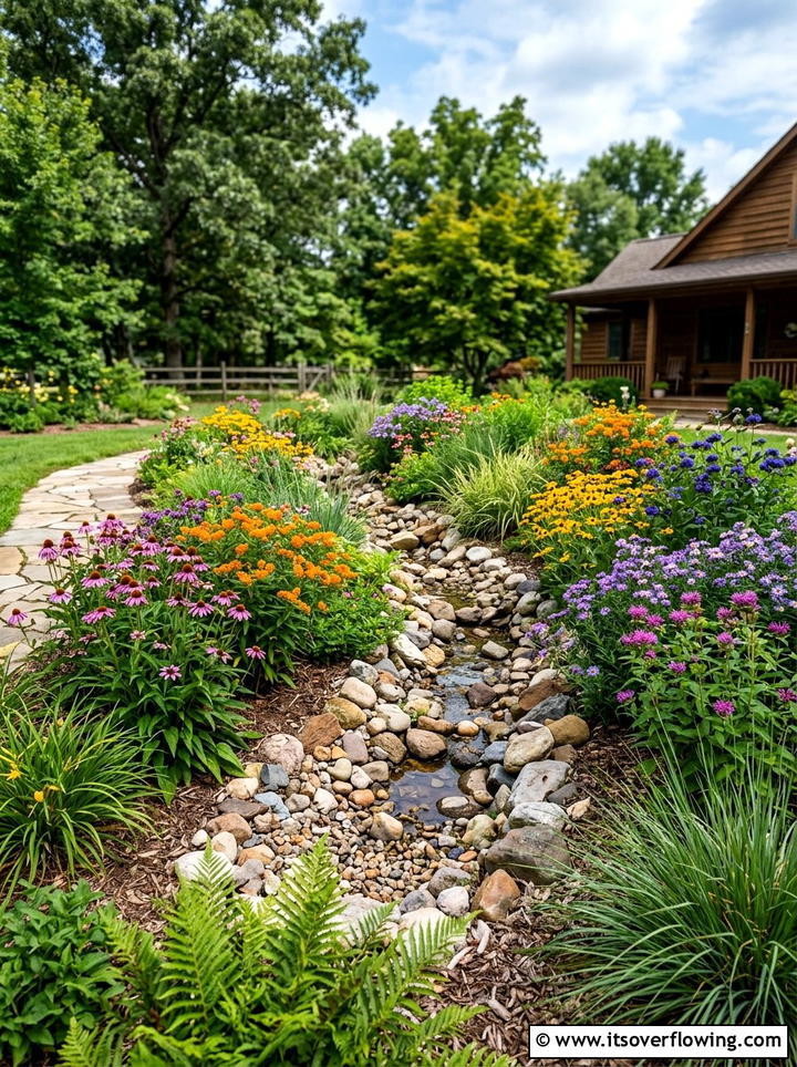 Rain Garden Planting - 25 backyard ideas with drainage solutions