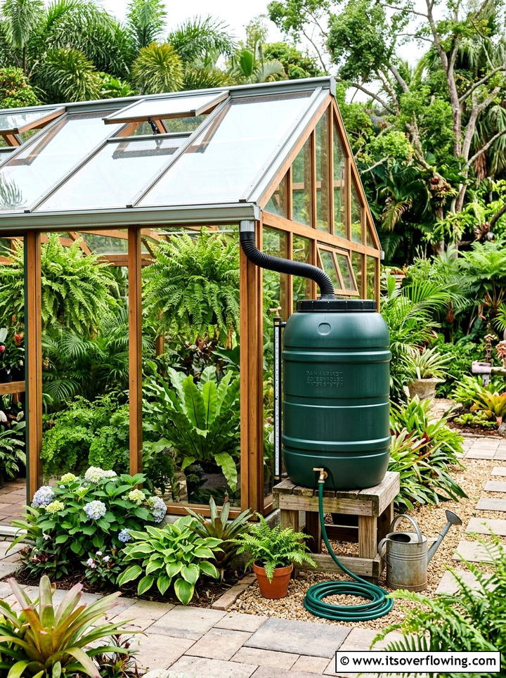 Rain barrel for greenhouse - 25 cheap garden ideas with rain barrels