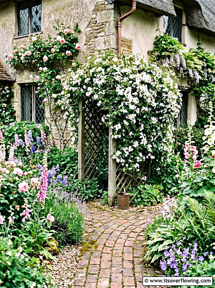 Rain barrel hidden with trellis - 25 creative garden ideas with rain barrel displays