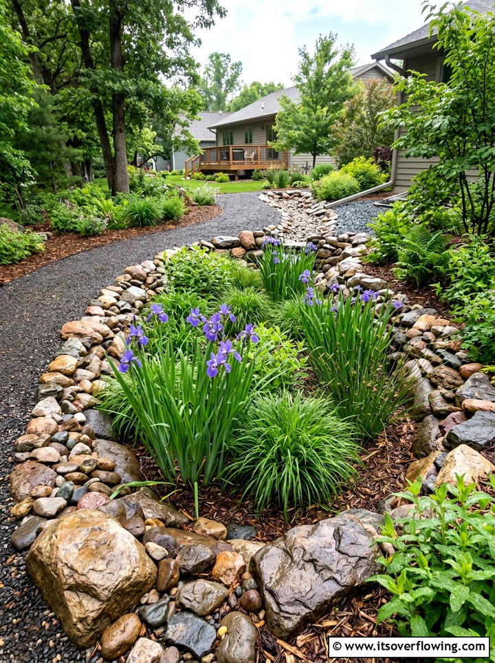 Rain garden drainage - 25 garden design ideas