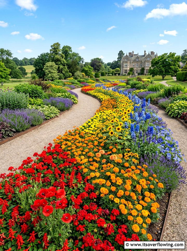 Rainbow Flower Beds - 25 garden ideas for maximalist style