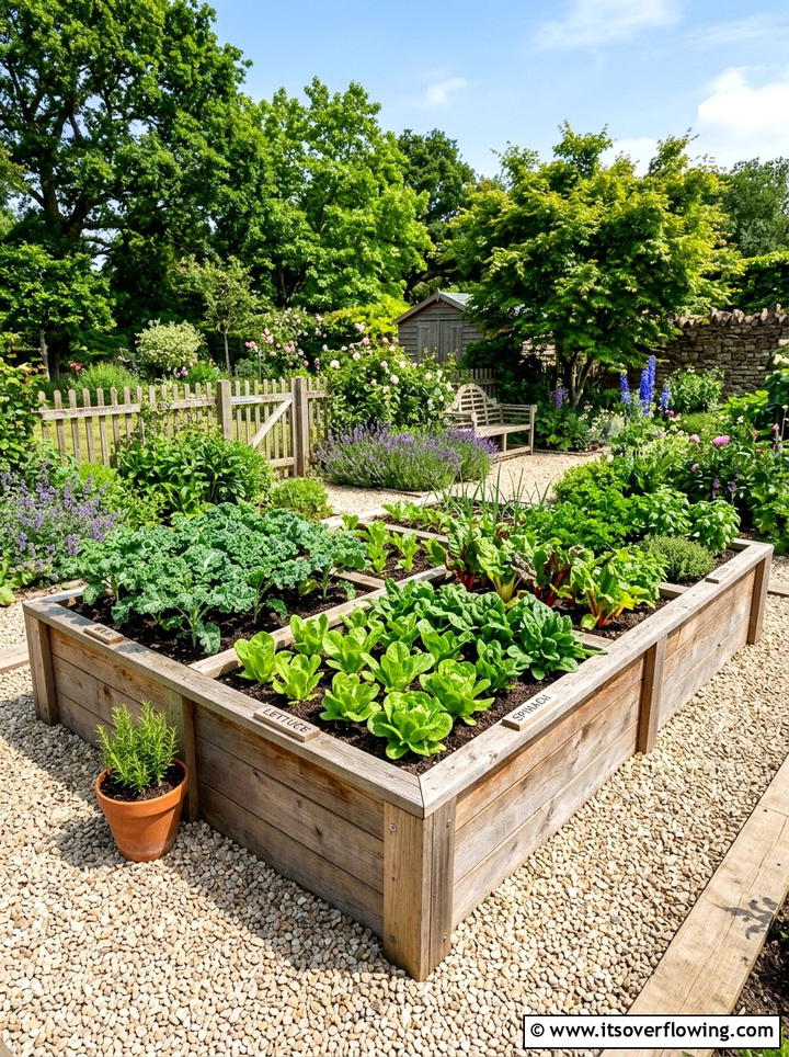Raised Bed Base With Gravel - 25 cheap garden ideas with gravel