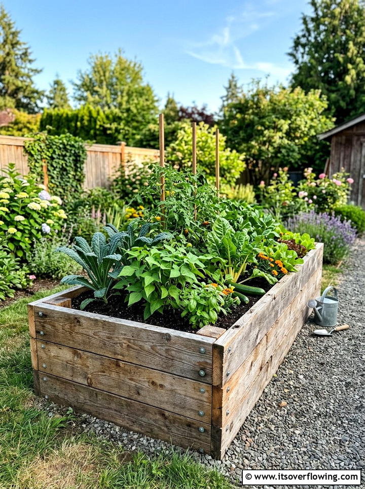 Raised Bed From Wood Scraps - 25 recycled garden ideas with wood scraps