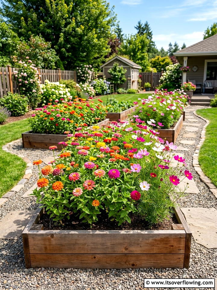 Raised Bed Garden Flowers - 25 backyard decorating ideas with floral displays