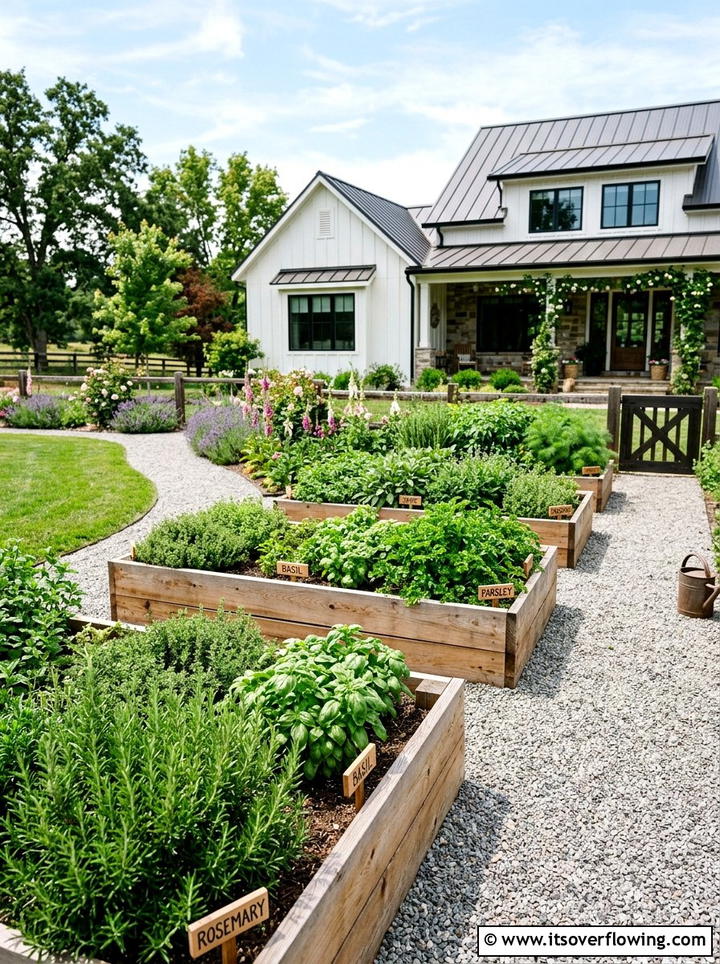 Raised Bed Herb Garden - 25 garden ideas with weekend projects