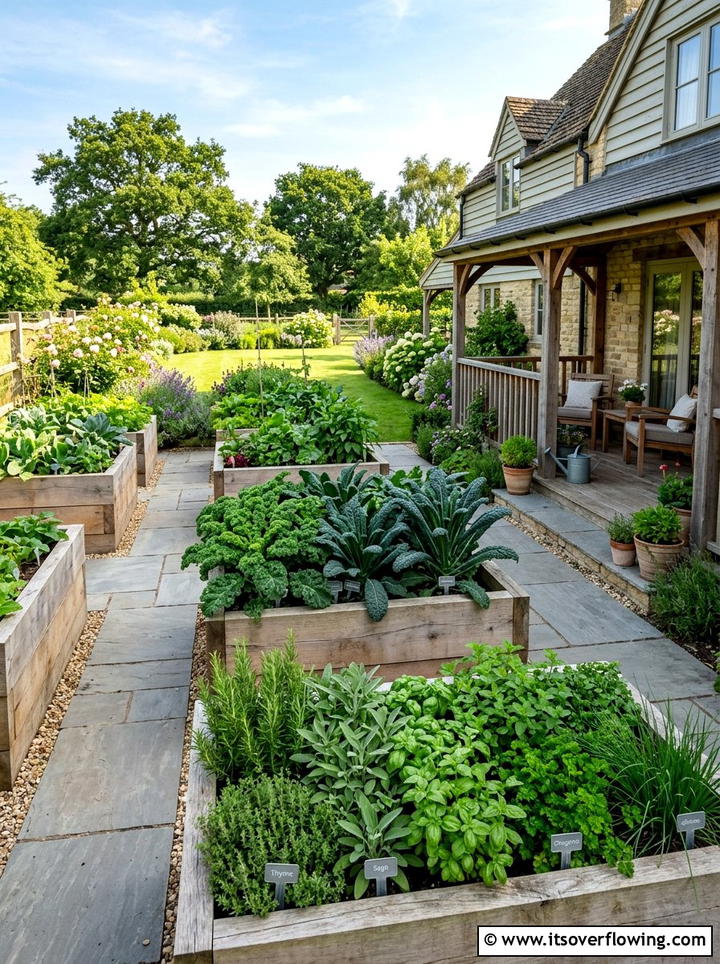 Raised Bed Kitchen Garden - 25 garden ideas for suburban homes
