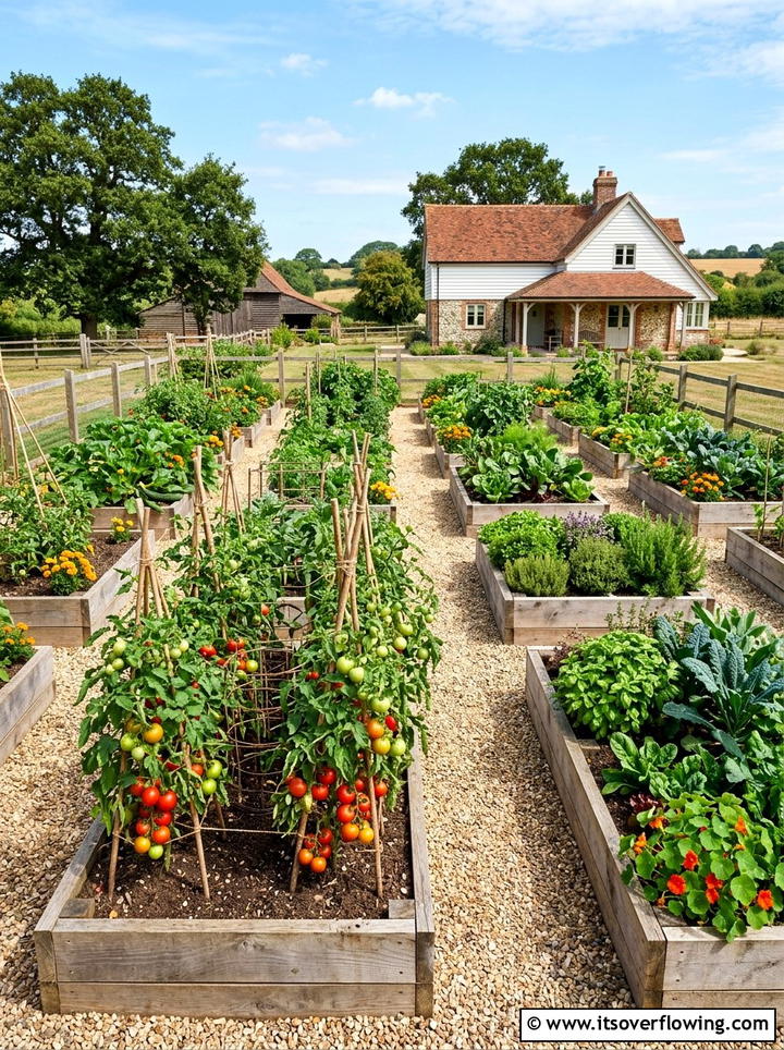 Raised Bed Kitchen Garden - 25 small garden ideas with edible garden