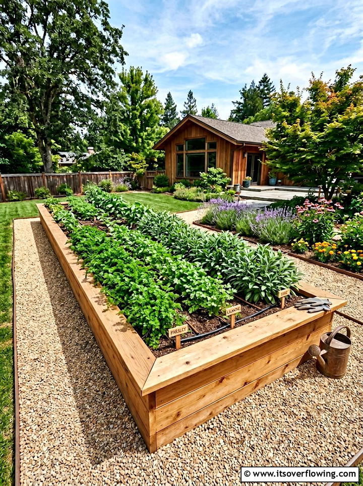 Raised Bed Kitchen Garden - 25 backyard decorating ideas with herb stations