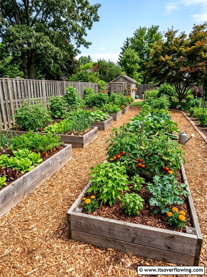 Raised Bed Mulch - 25 backyard ideas with mulch beds