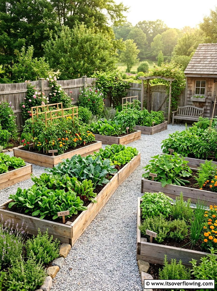 Raised Bed Vegetable Garden - 25 backyard decorating ideas with family friendly setup
