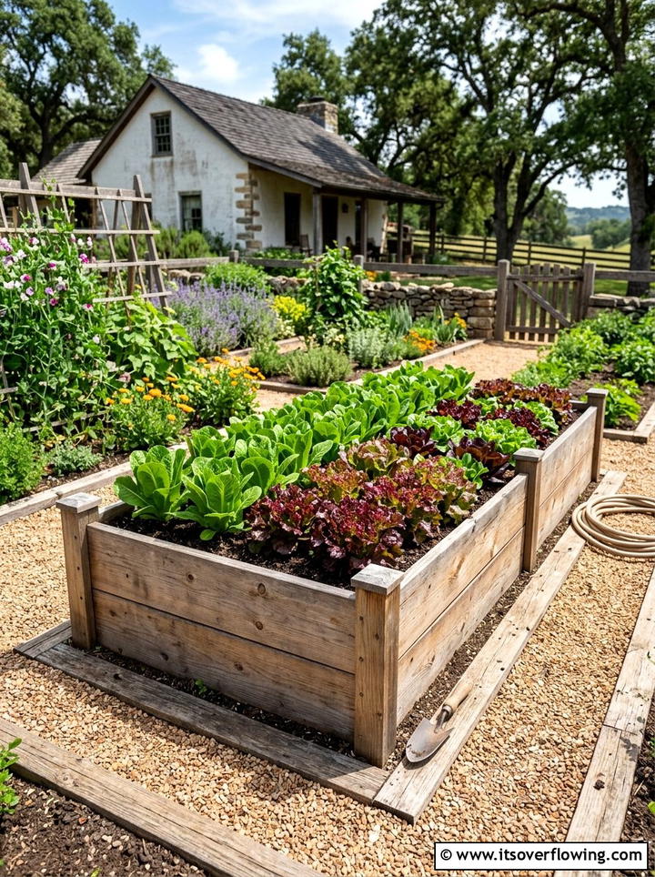 Raised Cedar Garden Bed - 25 creative garden ideas with salad gardens