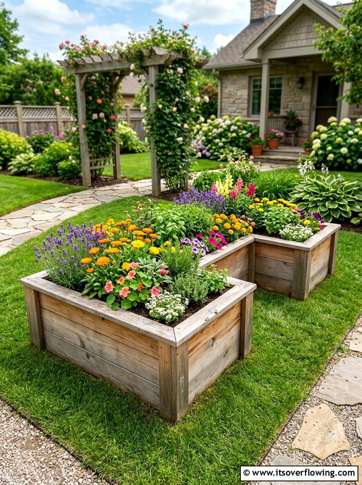 Raised Garden Bed - 25 creative garden ideas with high impact curb appeal