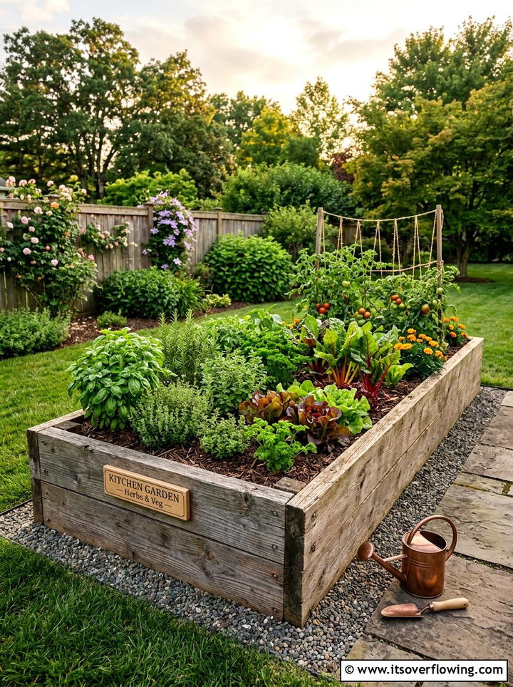 Raised Garden Bed - 25 upcycled garden ideas with old fence boards