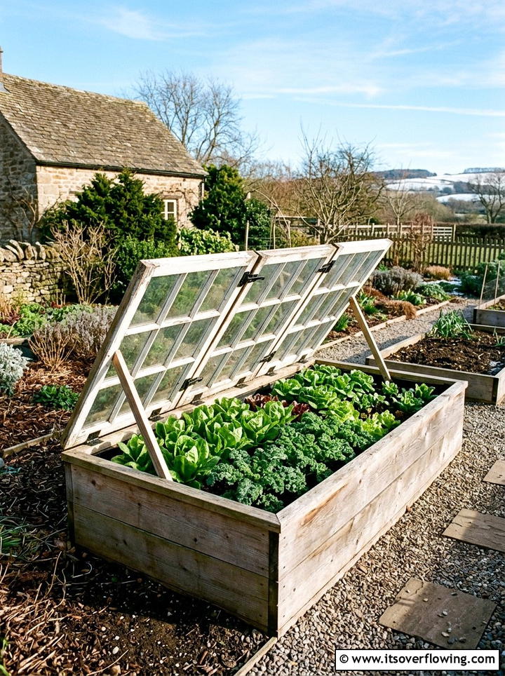 Raised Garden Bed Cover - 25 upcycled garden ideas with old windows