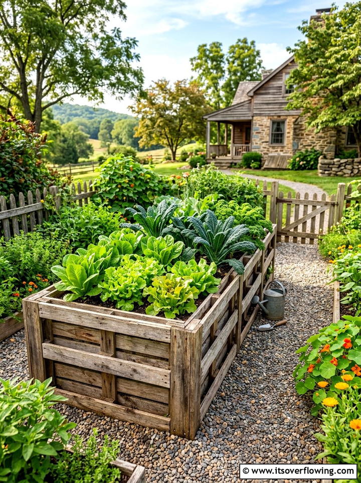 Raised Garden Bed From Old Pallets - 25 creative garden ideas with reclaimed wood beds