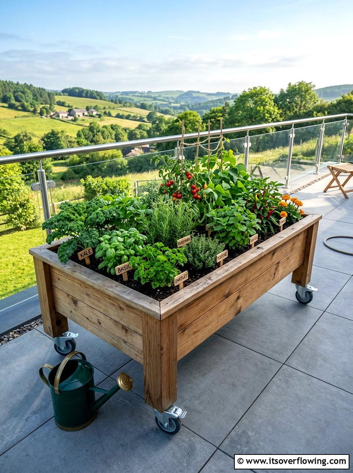 Raised Garden Bed On Wheels - 25 garden decor ideas for renters