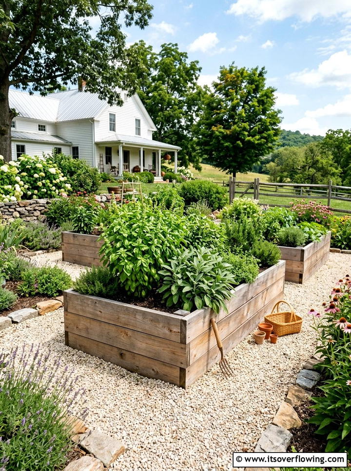 Raised Garden Bed With Herbs - 25 garden decor ideas with herb displays