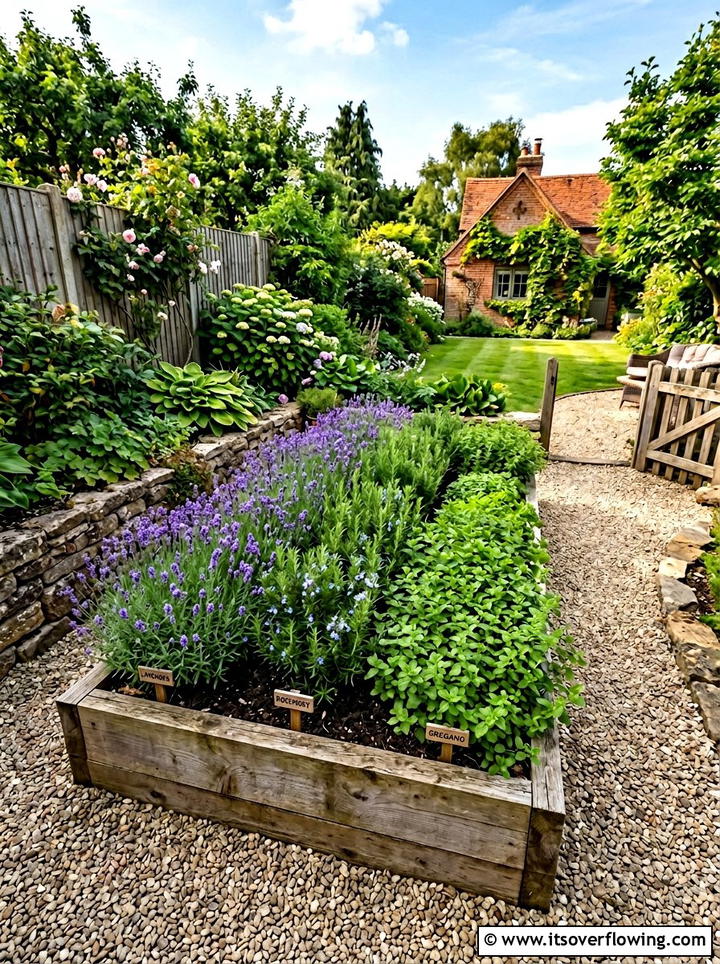 Raised Herb Bed - 25 small garden ideas with herbs