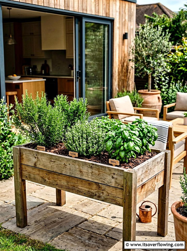 Raised Herb Garden Bed - 25 garden ideas with planter boxes