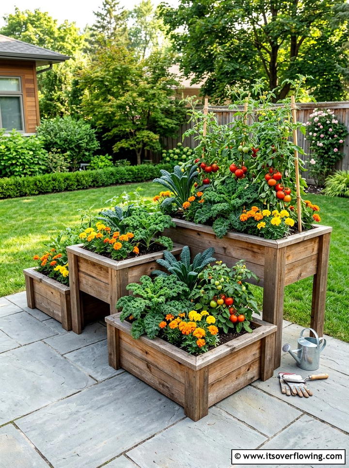 Raised Planter - 25 garden design ideas with height variation