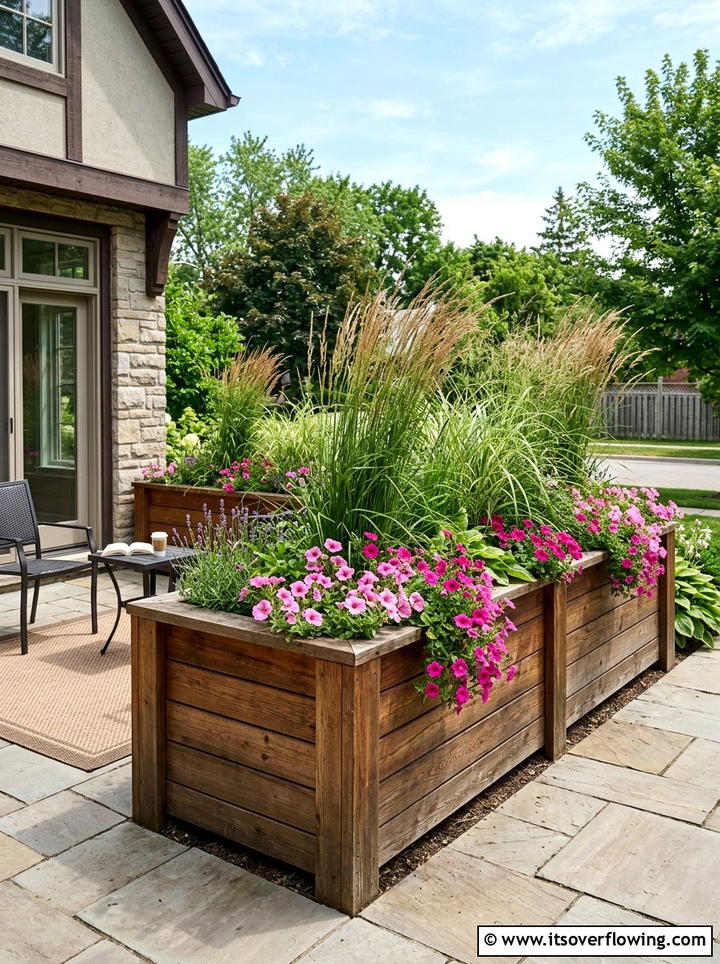 Raised Planter Box For Corner Privacy - 25 backyard ideas for corner lots