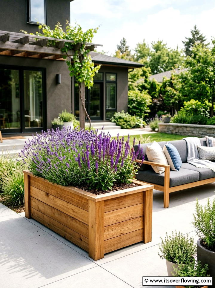 Raised Planter Box - 25 creative garden ideas for patios